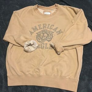 Yellow American eagle crew neck